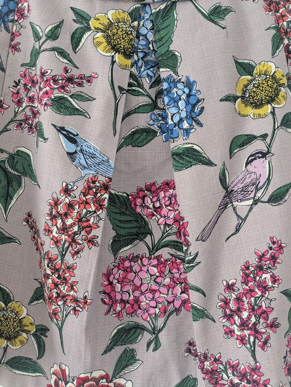Boden - Botanical & Bird Skirt - Picture 5 of 10